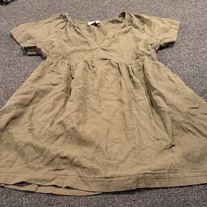 Universal Thread Women's Casual Dress in Olive Green